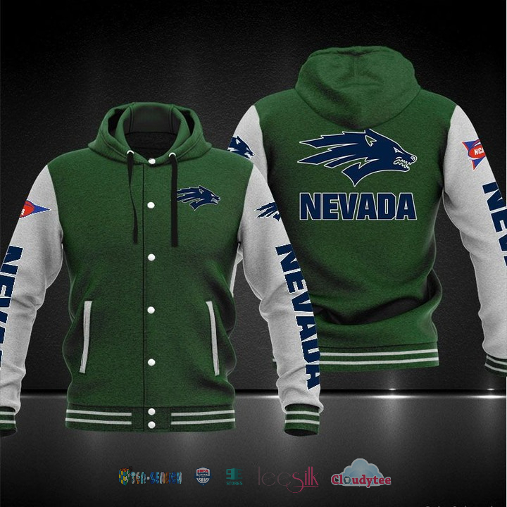 Nevada Wolf Pack Baseball Hoodie Jacket Nevada Wolf Pack Baseball Hoodie Jacket