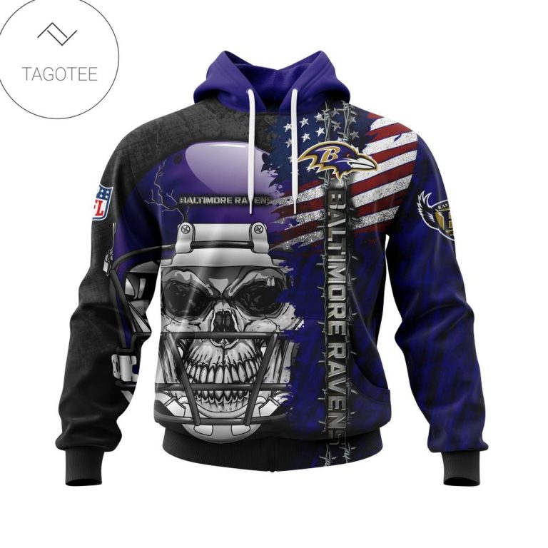 Nfl-Baltimore-Ravens-Skull-With-Helmets-2022-Hoodie-1