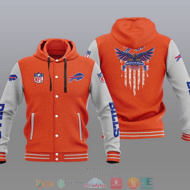 Nfl Buffalo Bills Eagle American Flag Baseball Jacket Hoodie Nfl Buffalo Bills Eagle American Flag Baseball Jacket Hoodie