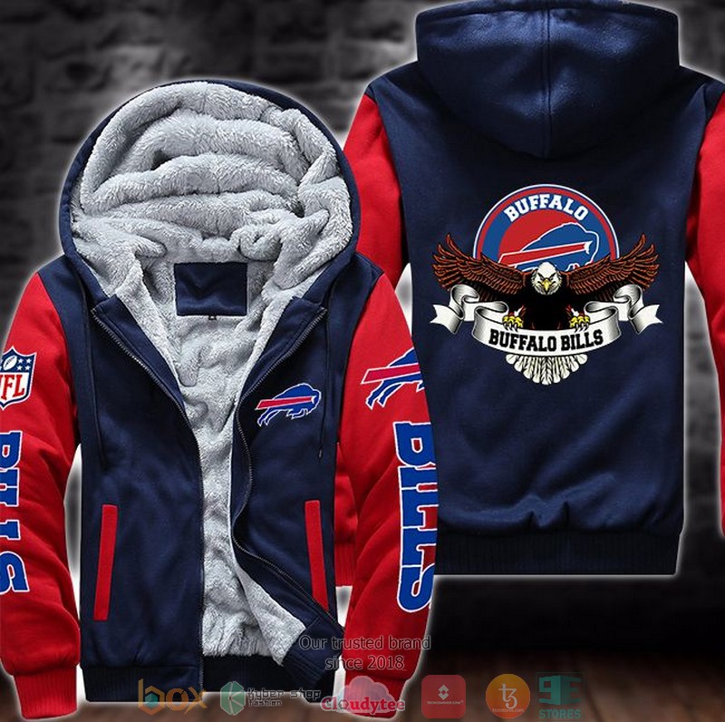 Nfl Buffalo Bills Logo Eagle 3D Fleece Hoodie Nfl Buffalo Bills Logo Eagle 3D Fleece Hoodie