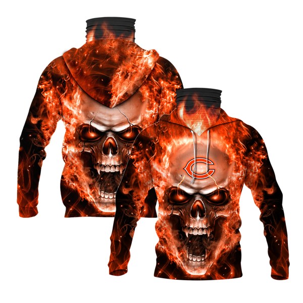 Nfl-Chicago-Bears-Flameskull-3D-Hoodie-Mask-1