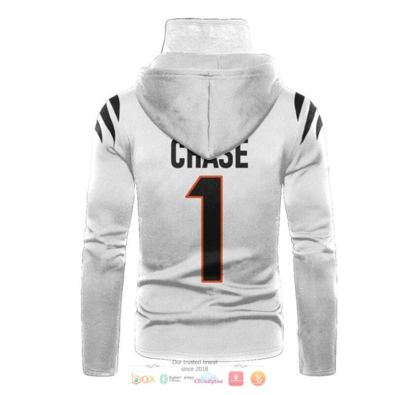 Nfl-Cincinnati-Bengals-Chase-1-White-3D-Hoodie-Mask-3