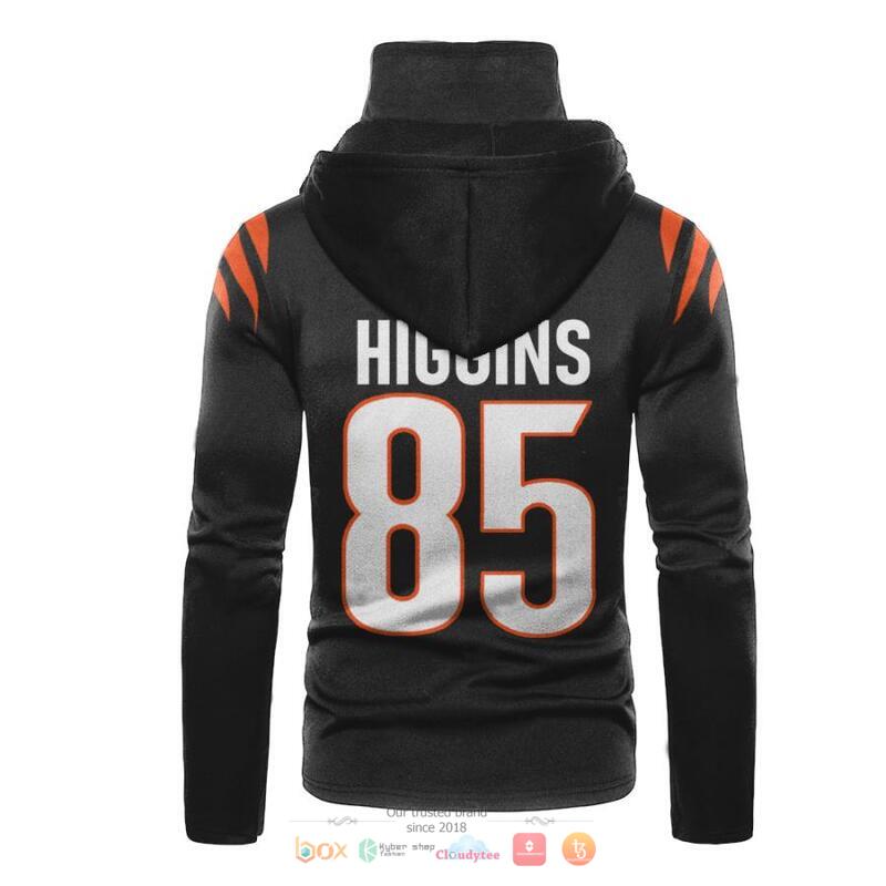 Nfl Cincinnati Bengals Higgins 85 Black 3D Hoodie Mask Nfl Cincinnati Bengals Higgins 85 Black 3D Hoodie Mask
