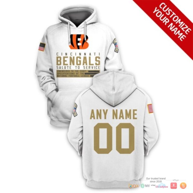 Nfl Cincinnati Bengals Salute To Service Custom 3D Shirt Hoodie Hot Sale 2024