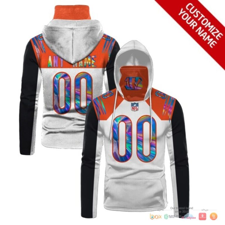 Nfl-Cincinnati-Bengals-White-Black-Hologram-Custom-3D-Hoodie-Mask-1