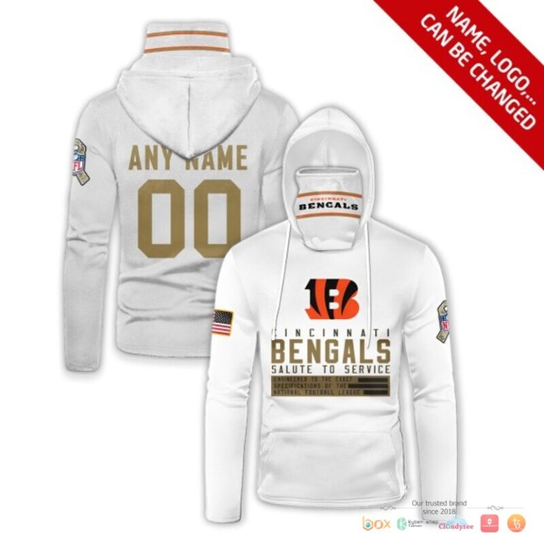 Nfl-Cincinnati-Bengals-White-Salute-To-Service-Custom-3D-Hoodie-Mask-1