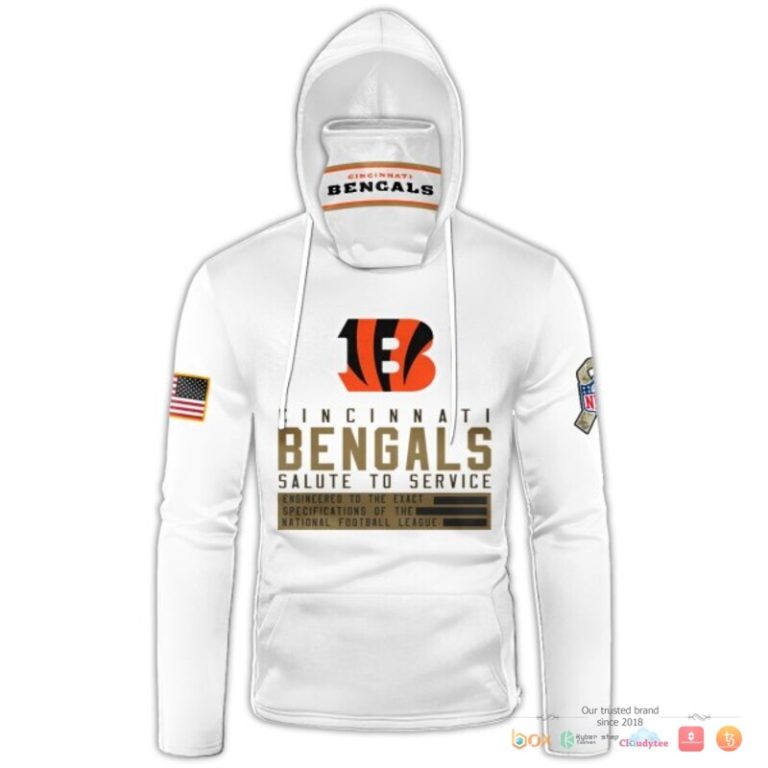 Nfl-Cincinnati-Bengals-White-Salute-To-Service-Custom-3D-Hoodie-Mask-2