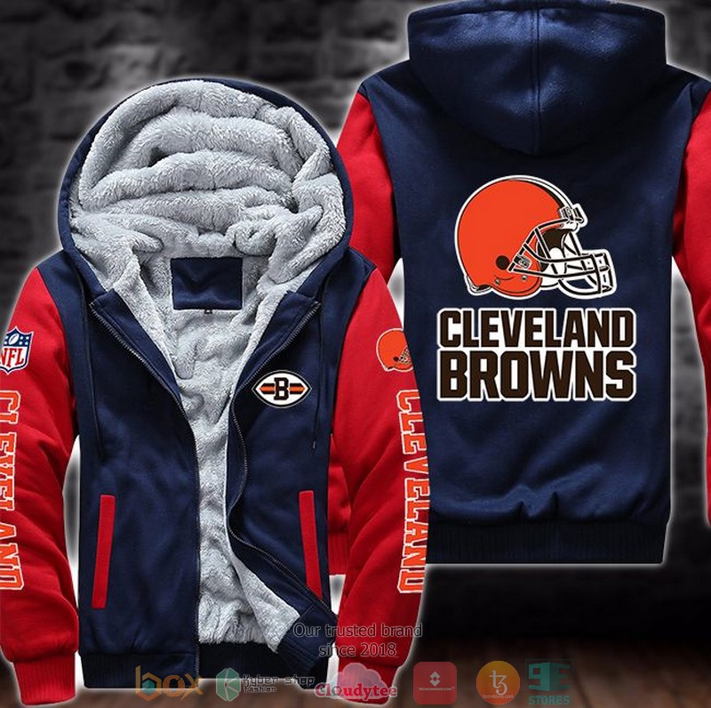 Nfl Cleveland Browns 3D Fleece Hoodie Nfl Cleveland Browns 3D Fleece Hoodie