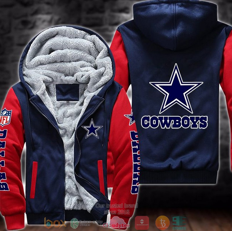 Nfl Dallas Cowboys 3D Fleece Hoodie Jacket Nfl Dallas Cowboys 3D Fleece Hoodie Jacket