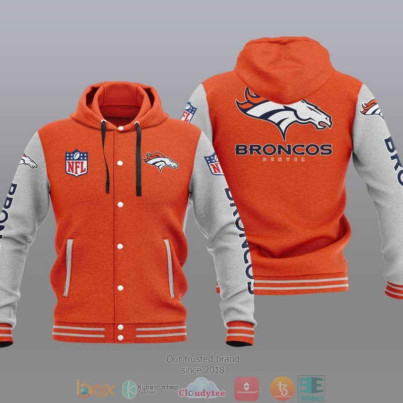 Nfl Denver Broncos Baseball Jacket Hoodie Nfl Denver Broncos Baseball Jacket Hoodie