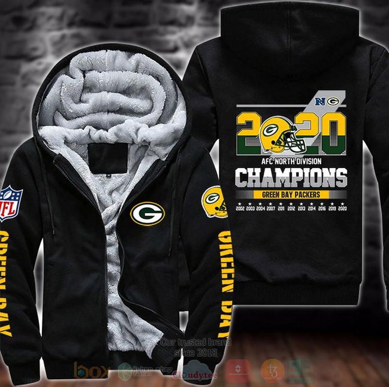 Nfl-Green-Bay-Packers-2020-Afc-North-Divisions-Champions-3D-Fleece-Hoodie-1