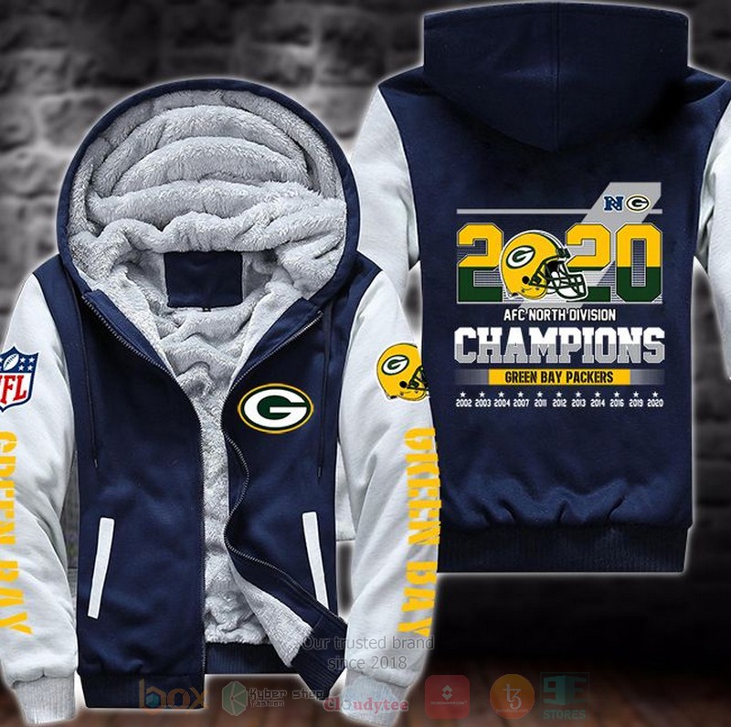 Nfl-Green-Bay-Packers-2020-Afc-North-Divisions-Champions-3D-Fleece-Hoodie-3