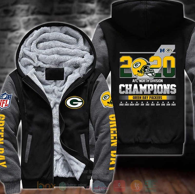 Nfl Green Bay Packers 2020 Afc North Divisions Champions 3D Fleece Hoodie Nfl Green Bay Packers 2020 Afc North Divisions Champions 3D Fleece Hoodie