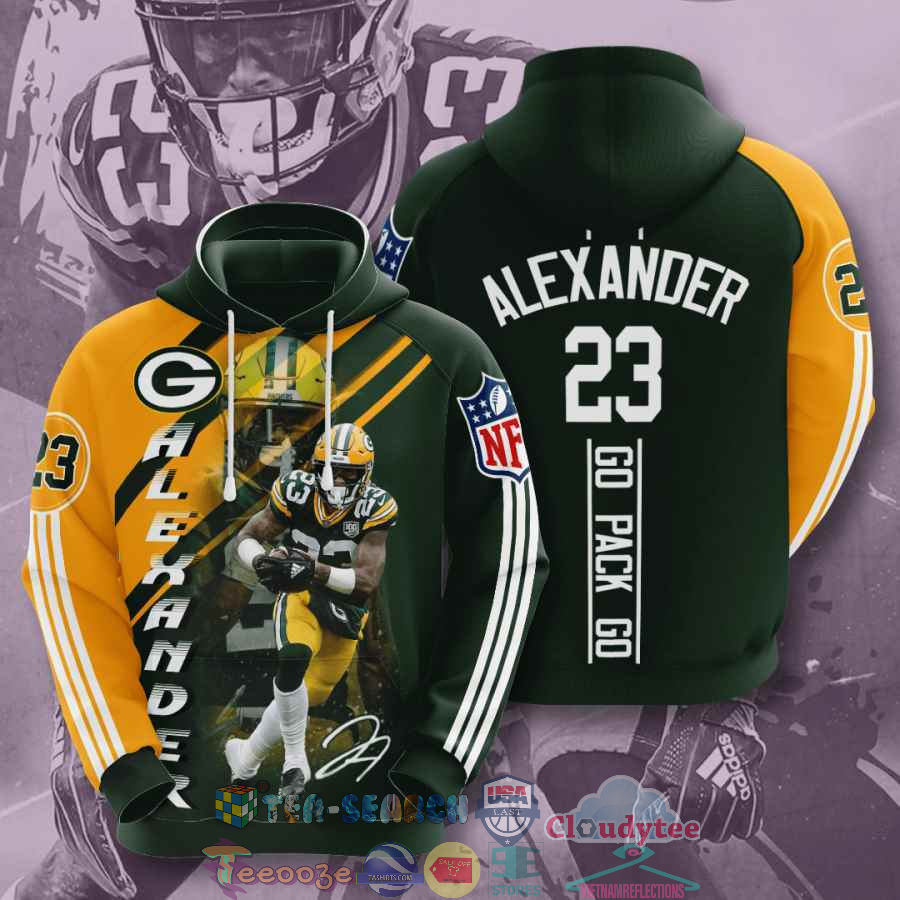 Nfl Green Bay Packers Jaire Alexander 23 Go Pack Go Hoodie 3D Nfl Green Bay Packers Jaire Alexander 23 Go Pack Go Hoodie 3D