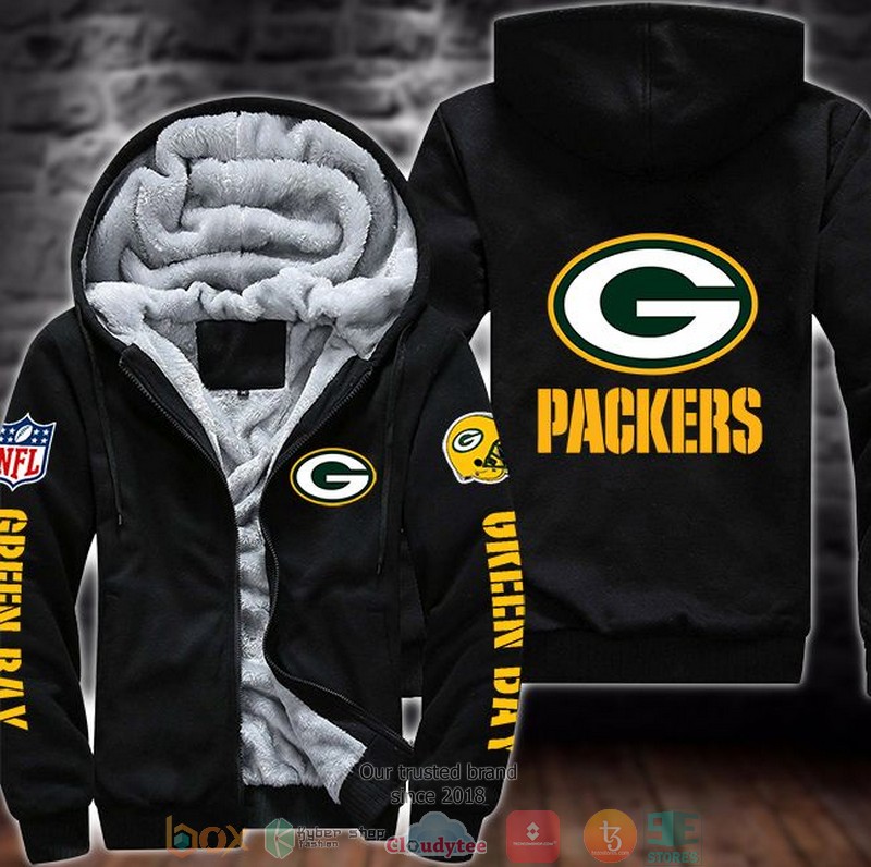 Nfl-Green-Bay-Packers-Logo-3D-Fleece-Hoodie-Jacket-1