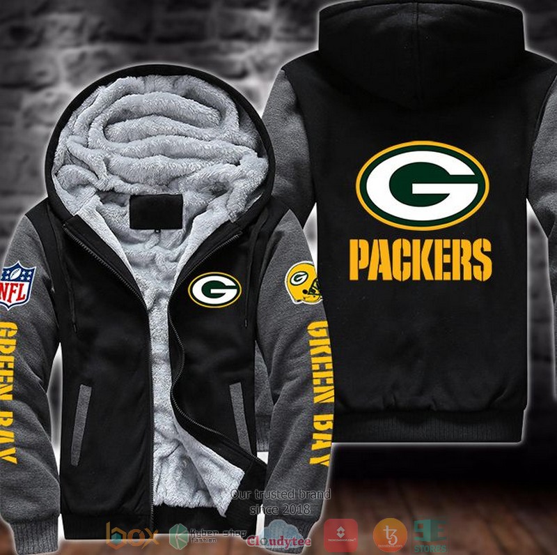 Nfl-Green-Bay-Packers-Logo-3D-Fleece-Hoodie-Jacket-2