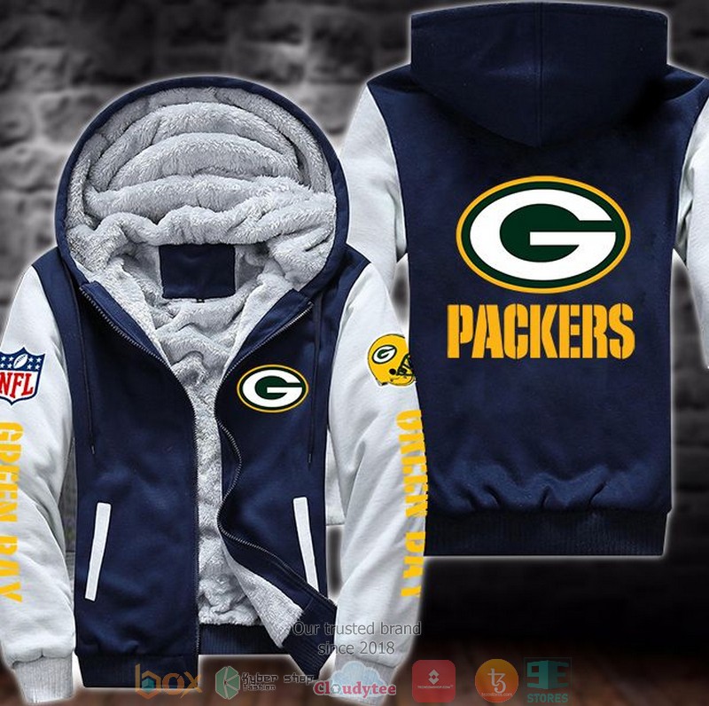 Nfl-Green-Bay-Packers-Logo-3D-Fleece-Hoodie-Jacket-3