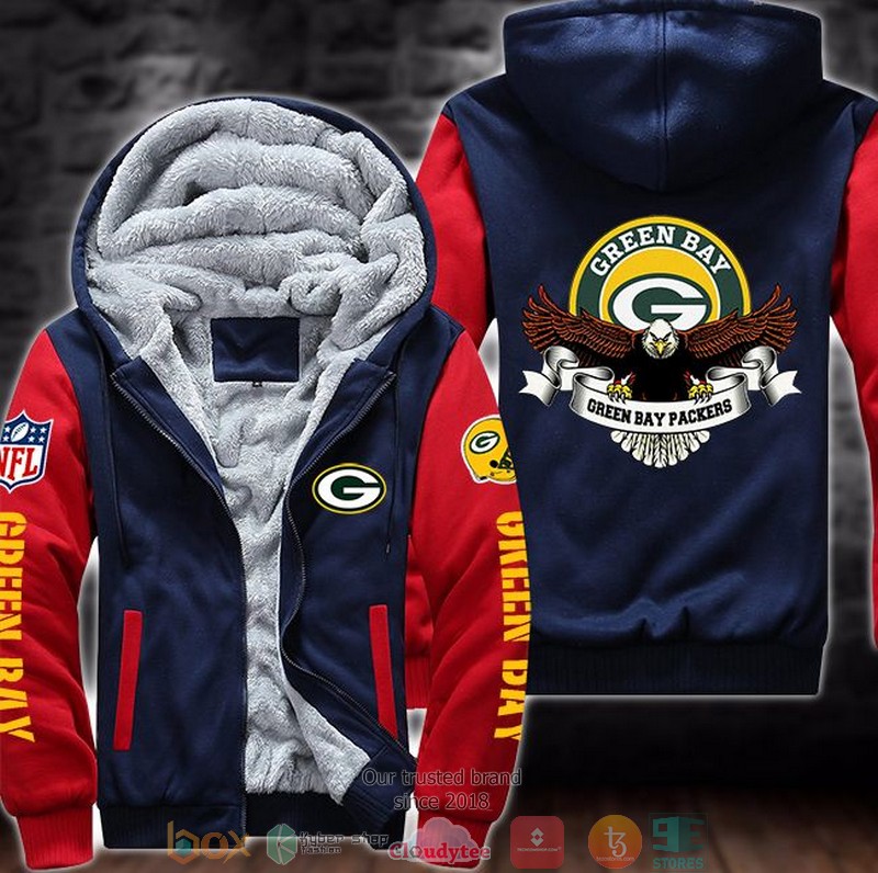Nfl Green Bay Packers Logo Eagle 3D Fleece Hoodie Nfl Green Bay Packers Logo Eagle 3D Fleece Hoodie