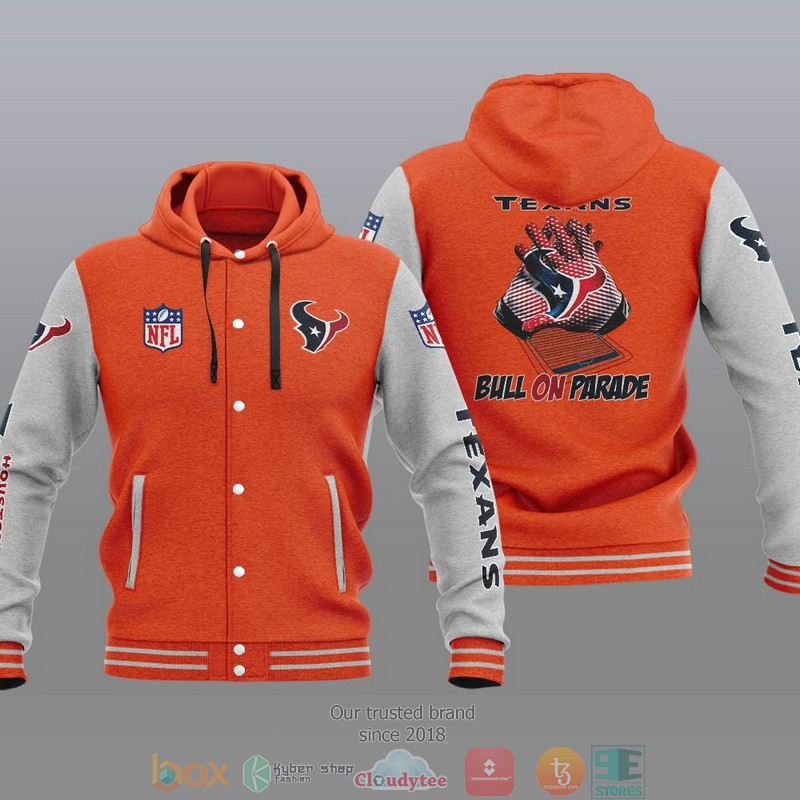 Nfl Houston Texans Bull On Parade Baseball Jacket Hoodie Nfl Houston Texans Bull On Parade Baseball Jacket Hoodie