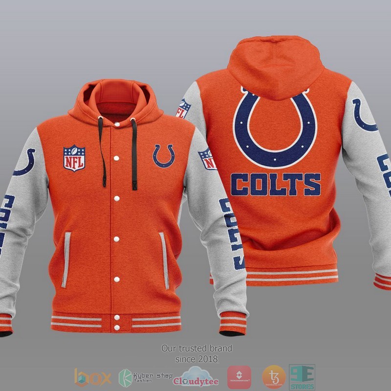 Nfl Indianapolis Colts Baseball Jacket Hoodie Nfl Indianapolis Colts Baseball Jacket Hoodie