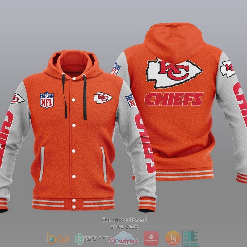 Nfl Kansas City Chiefs Baseball Jacket Hoodie Nfl Kansas City Chiefs Baseball Jacket Hoodie