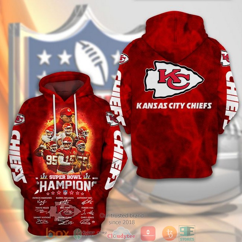 Nfl Kansas City Chiefs Super Bowl Champions 2021 Members 3D Hoodie Nfl Kansas City Chiefs Super Bowl Champions 2021 Members 3D Hoodie