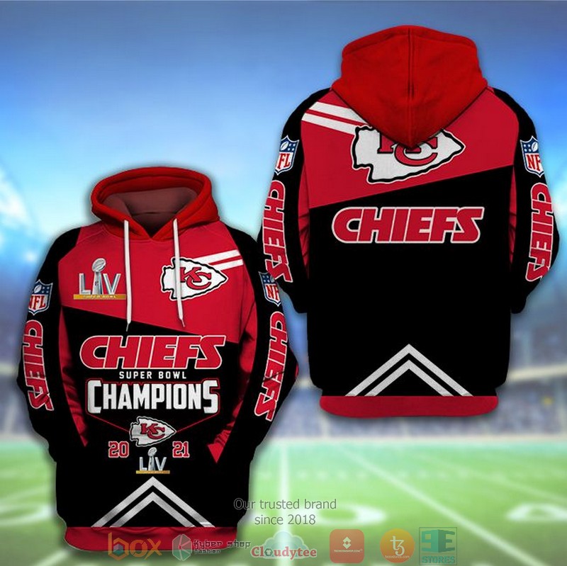 Nfl Kansas City Chiefs Super Bowl Champions 2021 Red 3D Hoodie Nfl Kansas City Chiefs Super Bowl Champions 2021 Red 3D Hoodie