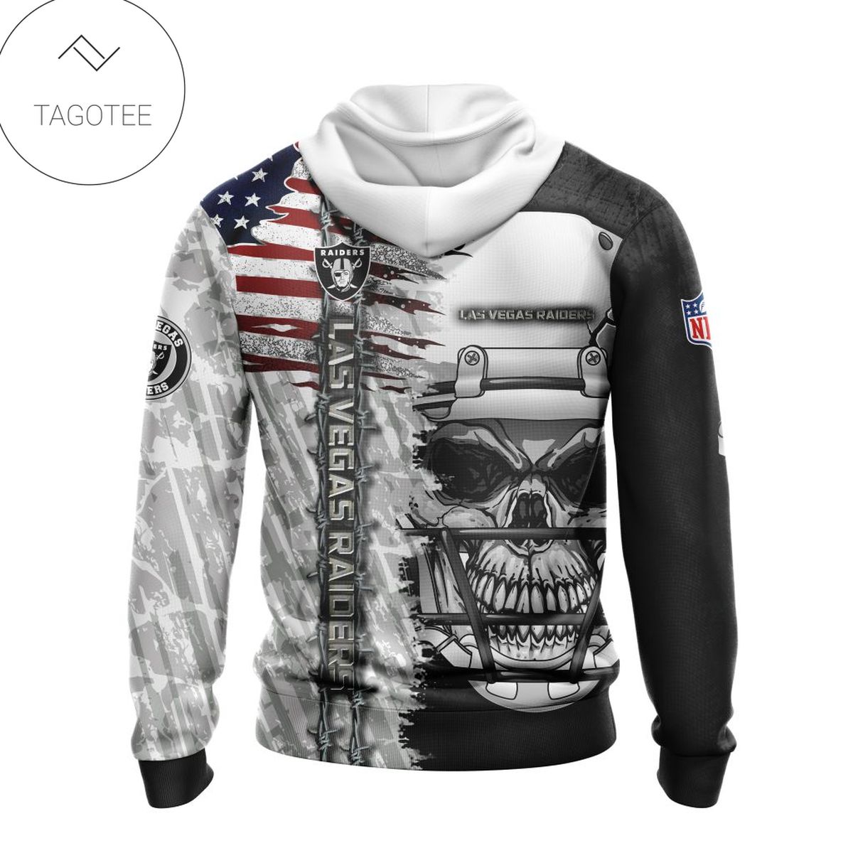 Nfl Las Vegas Raiders Skull With Helmets 2022 Hoodie Nfl Las Vegas Raiders Skull With Helmets 2022 Hoodie