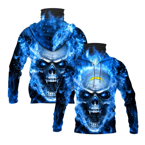 Nfl-Los-Angeles-Chargers-Flameskull-3D-Hoodie-Mask-1