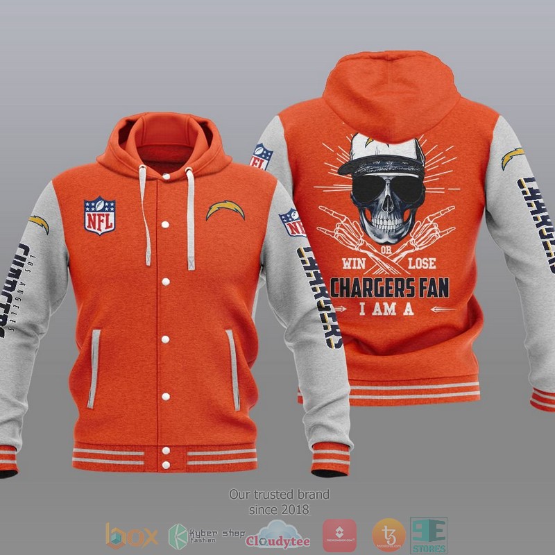 Nfl Los Angeles Chargers I Am A Chargers Fan Baseball Hoodie Jacket Nfl Los Angeles Chargers I Am A Chargers Fan Baseball Hoodie Jacket