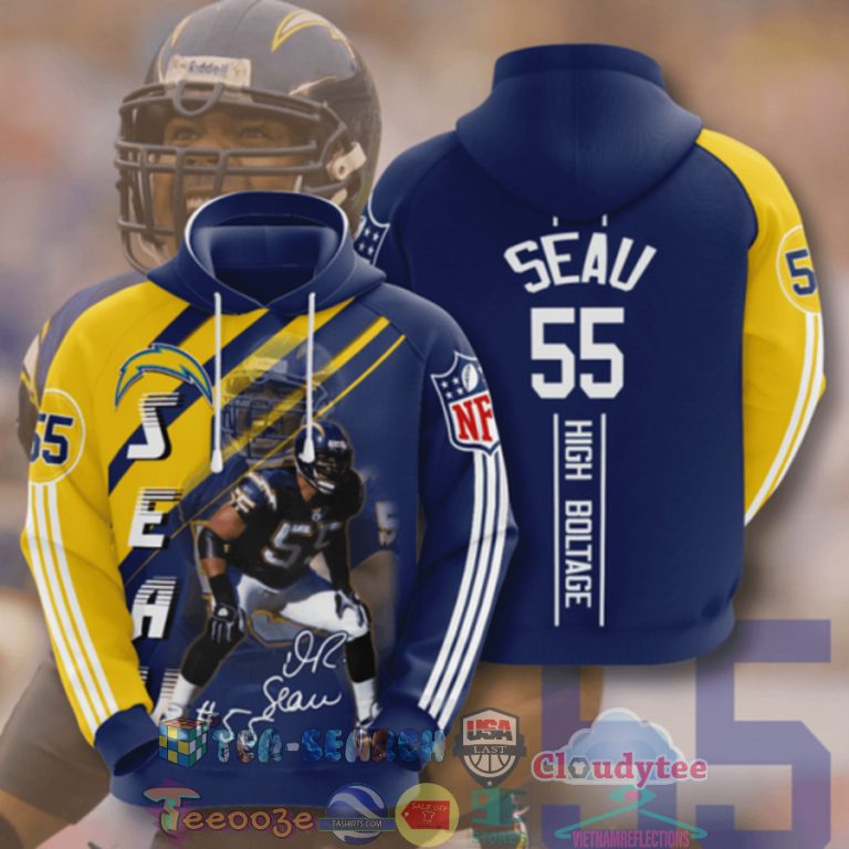 Nfl-Los-Angeles-Chargers-Seau-55-High-Boltage-Hoodie-3D-1