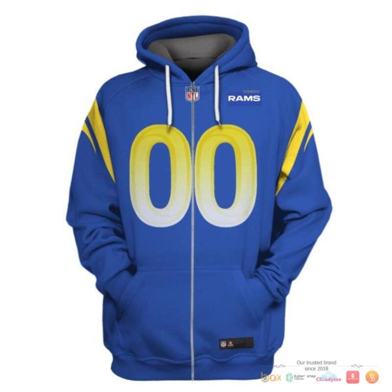 Nfl-Los-Angeles-Rams-Blue-Custom-3D-Shirt-Hoodie-2