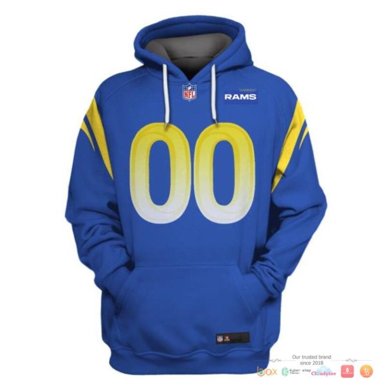 Nfl-Los-Angeles-Rams-Blue-Custom-3D-Shirt-Hoodie-3
