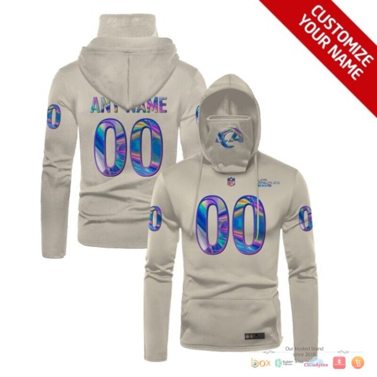 Nfl-Los-Angeles-Rams-Light-Grey-Hologram-3D-Hoodie-Mask-1