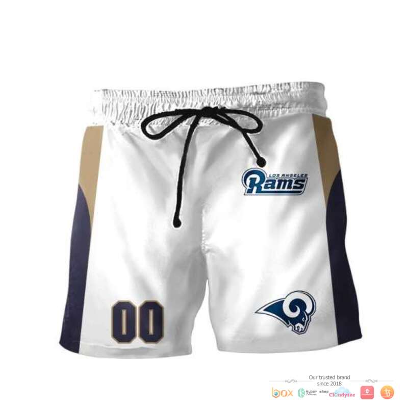 Nfl Los Angeles Rams Navy White Custom 3D Shirt Nfl Los Angeles Rams Navy White Custom 3D Shirt