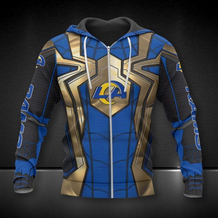 Nfl-Los-Angeles-Rams-Spider-Man-3D-Shirt-Hoodie-3