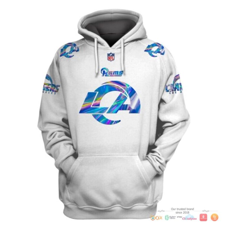 Nfl-Los-Angeles-Rams-White-Hologram-Custom-3D-Shirt-Hoodie-3