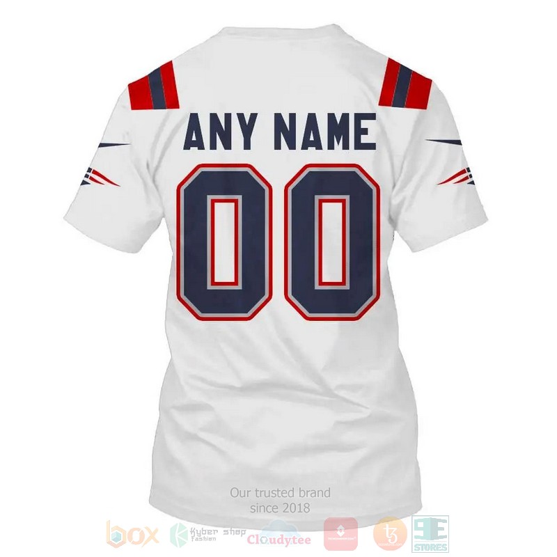Nfl New England Patriots Personalized White 3D Hoodie Nfl New England Patriots Personalized White 3D Hoodie