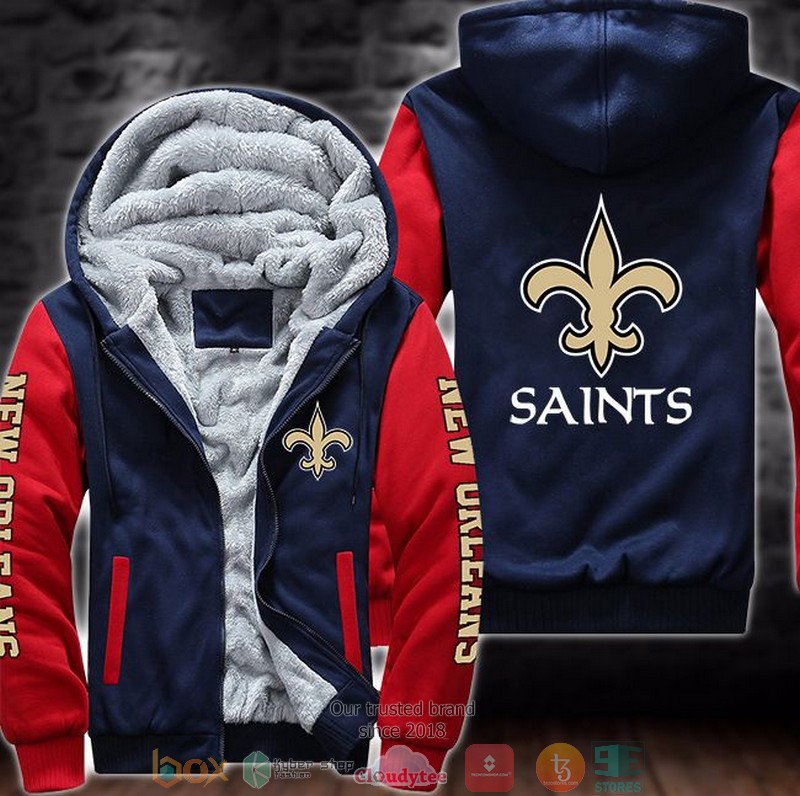 Nfl New Orleans Saints Logo 3D Fleece Hoodie Nfl New Orleans Saints Logo 3D Fleece Hoodie