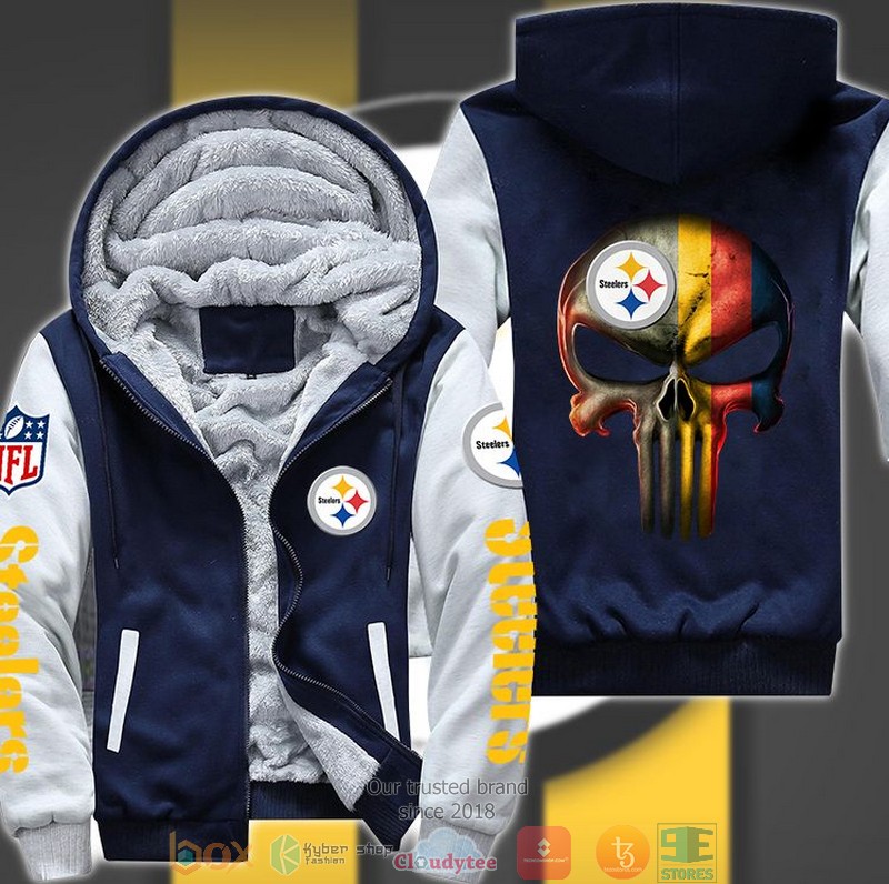 Nfl-Pittsburgh-Steelers-Color-Line-Punisher-Skull-3D-Fleece-Hoodie-Jacket-3