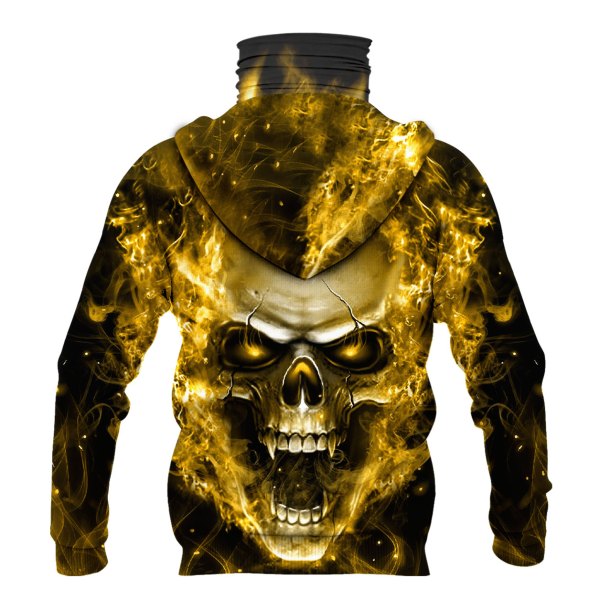 Nfl Pittsburgh Steelers Flameskull 3D Hoodie Mask Nfl Pittsburgh Steelers Flameskull 3D Hoodie Mask
