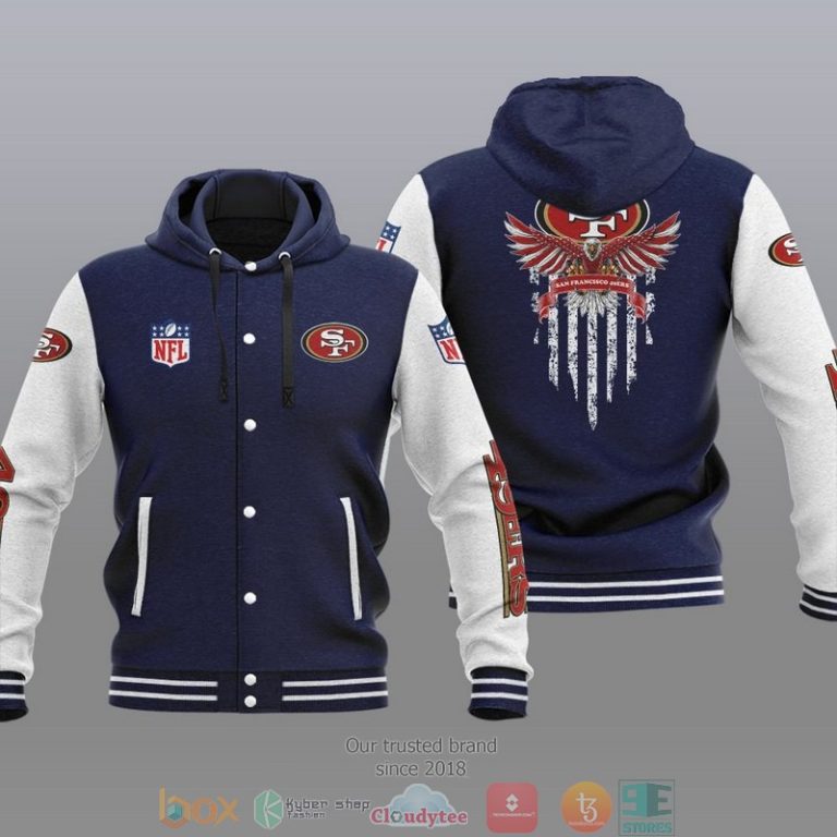 Nfl-San-Francisco-49Ers-Eagle-American-Flag-Baseball-Jacket-Hoodie-3
