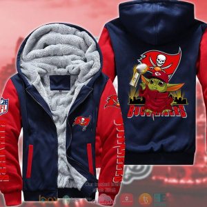 Nfl Tampa Bay Buccaneers Baby Yoda Liv 3D Fleece Hoodie