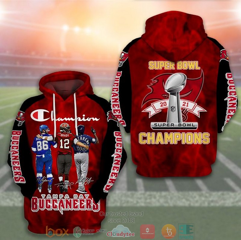 Nfl Tampa Bay Buccaneers Super Bowl Champions 3D Hoodie Nfl Tampa Bay Buccaneers Super Bowl Champions 3D Hoodie
