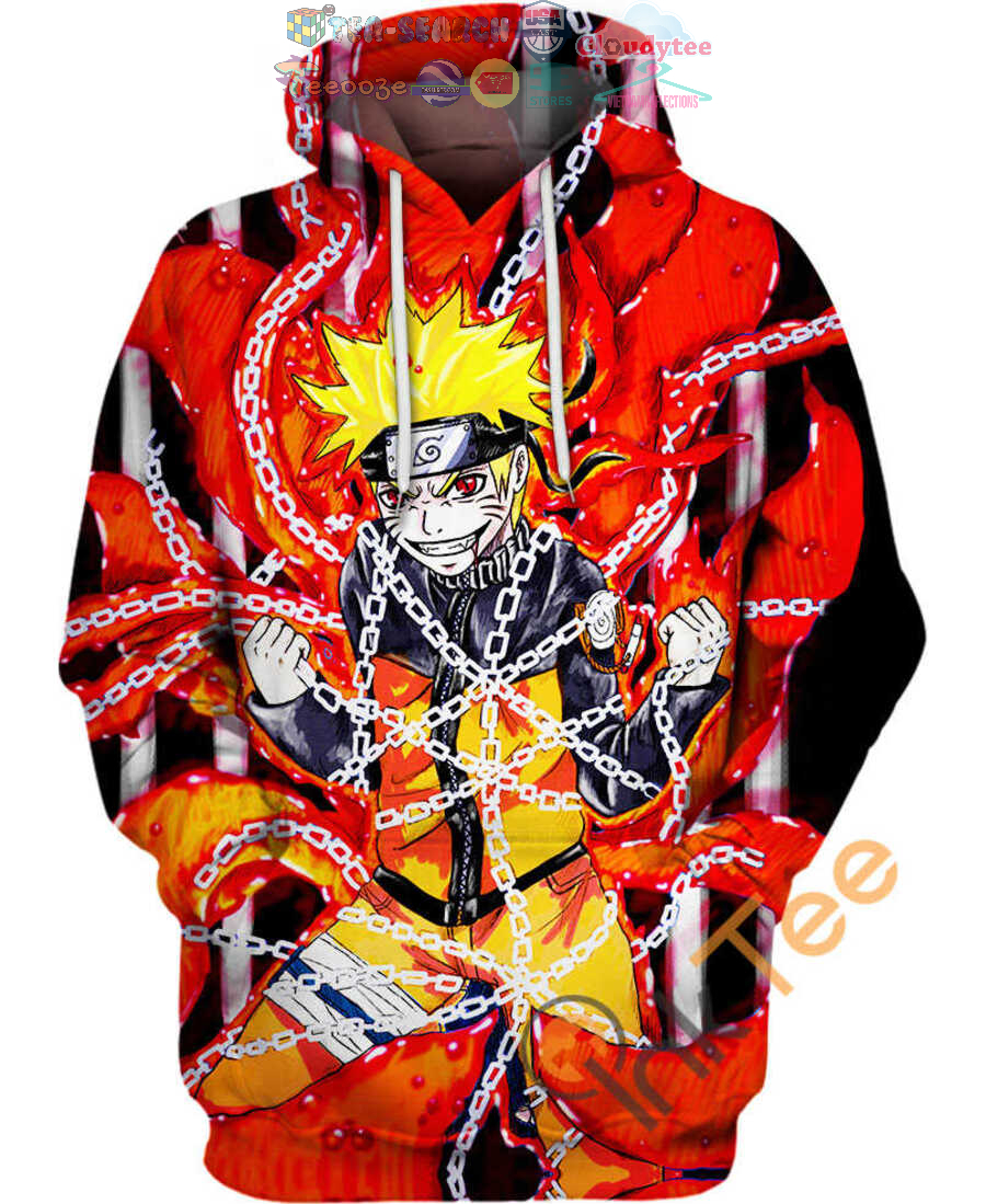 Nine Tailed Ninja Naruto Hoodie 3D Nine Tailed Ninja Naruto Hoodie 3D