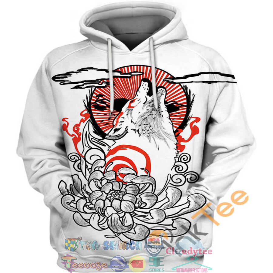Okami Japanese Tatoo Hoodie 3D Okami Japanese Tatoo Hoodie 3D