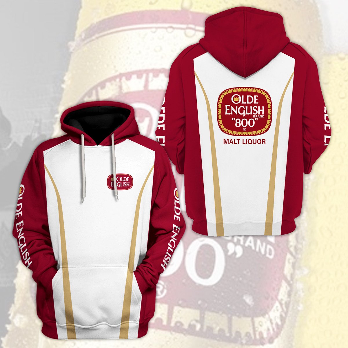Olde English 800 3D Hoodie Olde English 800 3D Hoodie