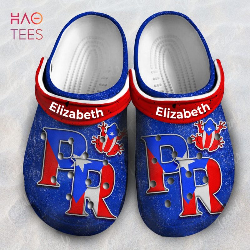 PR Puerto Rico Flag Symbol Personalized Crocs Shoes PR Puerto Rico Flag Symbol Personalized Crocs Shoes