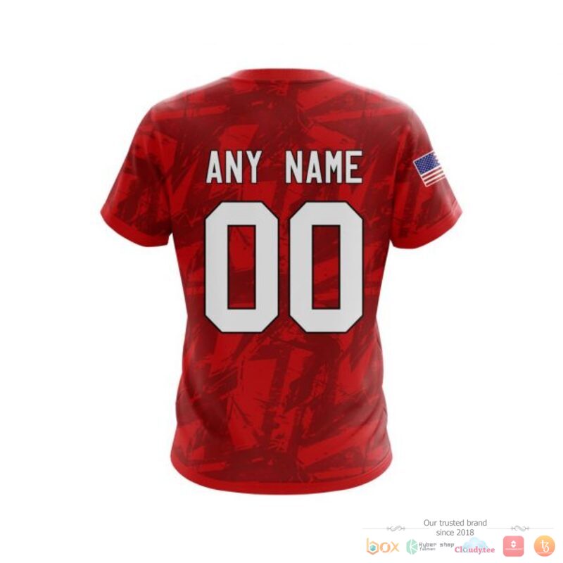 Personalized Carolina Hurricanes With American Flag 3D Shirt Personalized Carolina Hurricanes With American Flag 3D Shirt