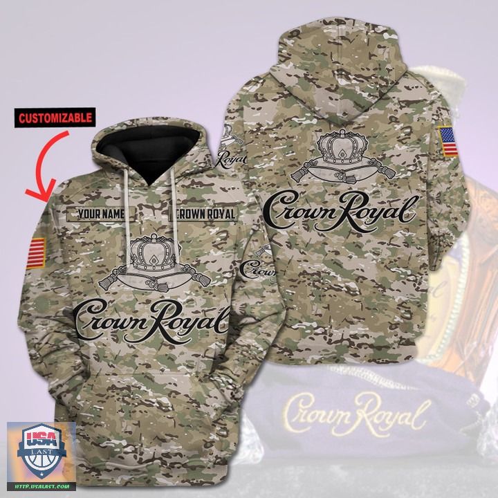 Personalized Crown Royal Camouflage 3D All Over Print Hoodie Personalized Crown Royal Camouflage 3D All Over Print Hoodie